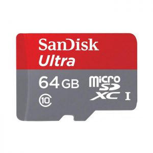 Карта памяти SanDisk Ultra microSDXC UHS-I 64GB + SD-adapter
